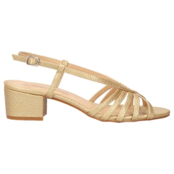 andres machado 6057-06 πέδιλα 6cm χρυσό