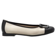  remonte d0k12-90 ανατομική δερμάτινη μπαλαρίνα χρυσό / μαύρο