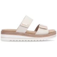  remonte d0q64-60 ανατομικό δερμάτινο πέδιλο 4cm μπεζ