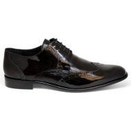  bigshoes kl45104l-01 δερμάτινο dress μαύρο