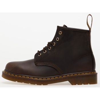 dr. martens 101 dark brown crazy horse