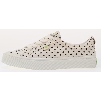 cariuma m oca low white polka dots