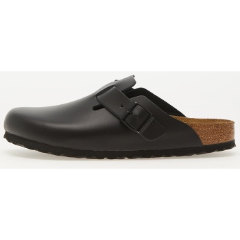 birkenstock boston natural leather black