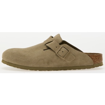 birkenstock boston suede leather faded