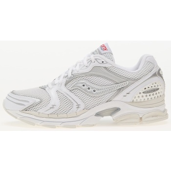 saucony progrid triumph 4 white/ silver σε προσφορά