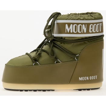 moon boot icon low nylon khaki σε προσφορά