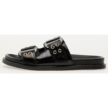 steve madden agent black crinkle patent σε προσφορά