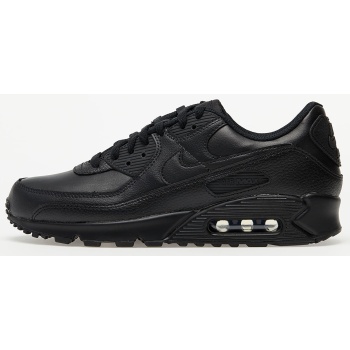 nike air max 90 leather black / black