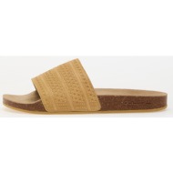  adidas adilette slides golden beige/ golden beige/ golden beige