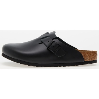 birkenstock boston natural leather black