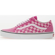  vans old skool ek checkerboard raspberry