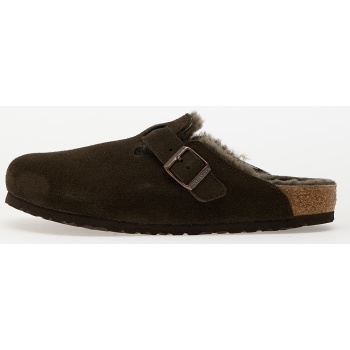 birkenstock boston shearling suede