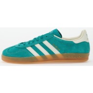  adidas gazelle indoor pure teal/ off white/ gold metallic