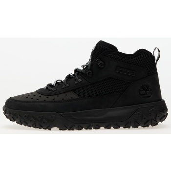 timberland mid lace up hiking boot black