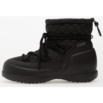 moon boot mezzaluna quilted mid wp black