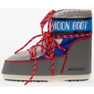  moon boot icon low space racing silver/ blue/ red
