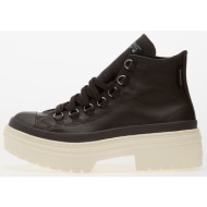  converse chuck taylor all star lugged heel platform waterproof leather hi mudguard/ mudguard/ egret