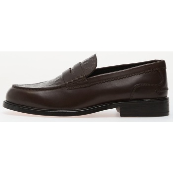 clarks craftjames lo brown crocodile