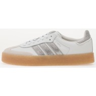  adidas sambae w crystal white/ silver metallic/ gum4