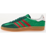  adidas gazelle indoor green/ better scarlet/ collegiate green