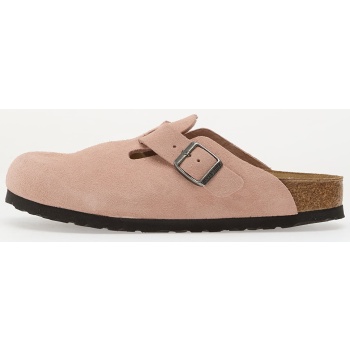birkenstock boston suede leather pink