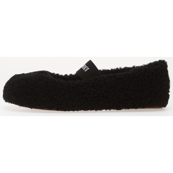 moon boot shearling ballerina black