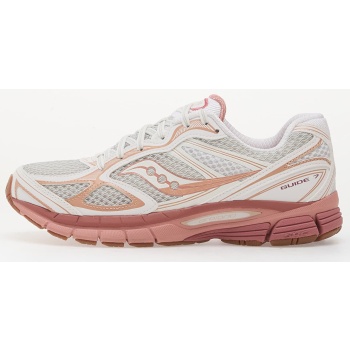 saucony guide 7 white/ peach