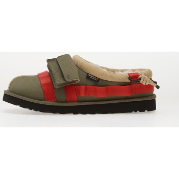 ugg m tasman wildwood burtn olive/ red