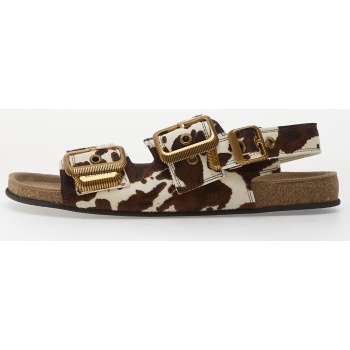 allsaints staffa sandal cow print