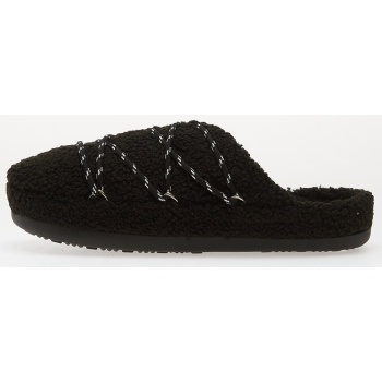 moon boot teddy slipper black