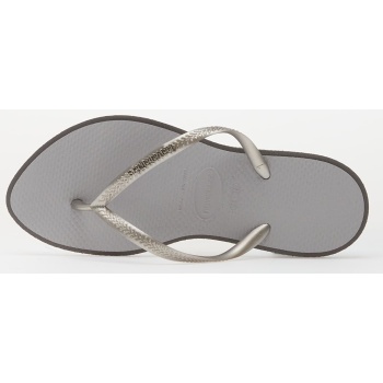 havaianas slim point steel grey