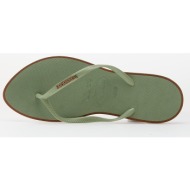  havaianas slim point rust/ smoke green