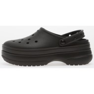  crocs classic stacked clog black/black