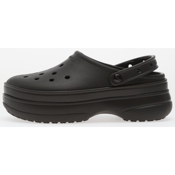 crocs classic stacked clog black/black