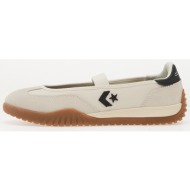  converse run star trainer ballet flat egret/ black/ gum
