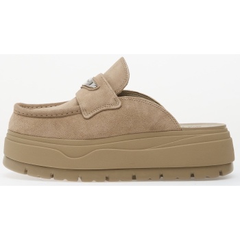 air jordan mule khaki/ metallic silver