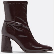  stradivarius ελαστικά μποτάκια με τακούνι καφέ 39