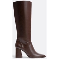  stradivarius ψηλές μπότες με τακούνι καφέ 36