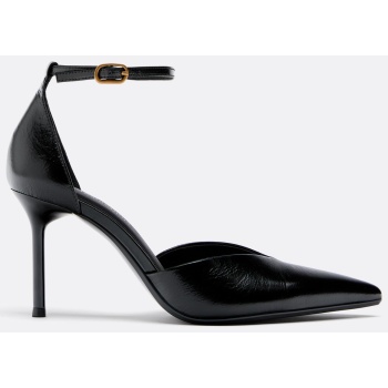 stradivarius δερμάτινα παπούτσια με