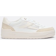  stradivarius διάτρητα αθλητικά παπούτσια με πλατφόρμα μπεζ 36