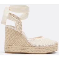  stradivarius ψηλές πλατφόρμες από γιούτα εκρού 35