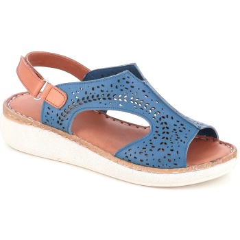 784 γυναικειο υποδημα δερματινο, μπλε σε προσφορά