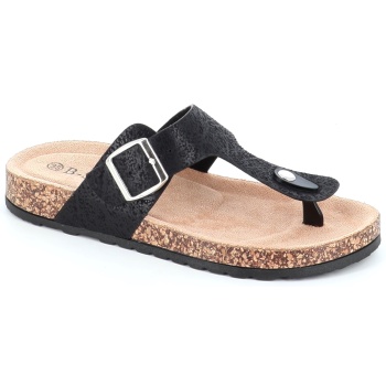 7432 γυναικειο υποδημα διχαλο, μαυρο σε προσφορά