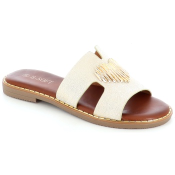 698-14 γυναικειο υποδημα flat, χρυσο σε προσφορά