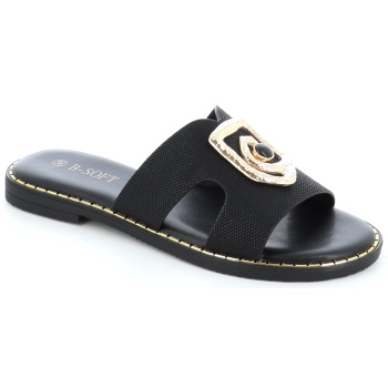 698-27 γυναικειο υποδημα flat, μαυρο σε προσφορά