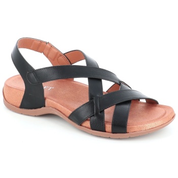 9830-7 γυναικειο υποδημα πεδιλο, μαυρο σε προσφορά
