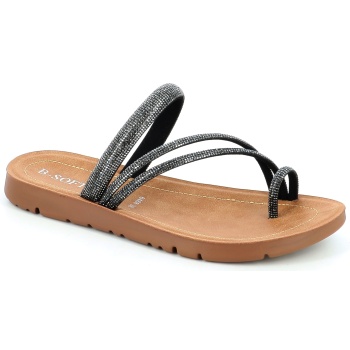 6468 γυναικειο υποδημα flat, μαυρο σε προσφορά