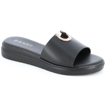 4054 γυναικειο υποδημα flat, μαυρο