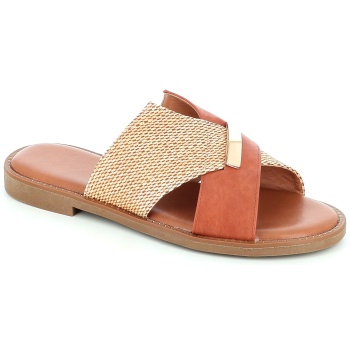 9301-19 γυναικειο υποδημα flat, μπεζ σε προσφορά