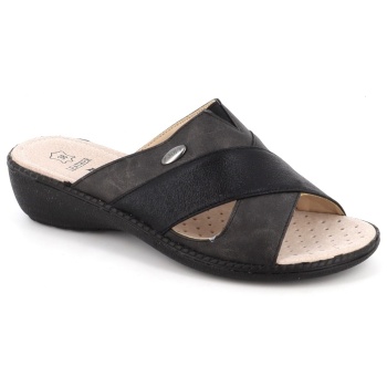 2340 γυν.υποδημα παντοφλα εξοδου, μαυρο σε προσφορά